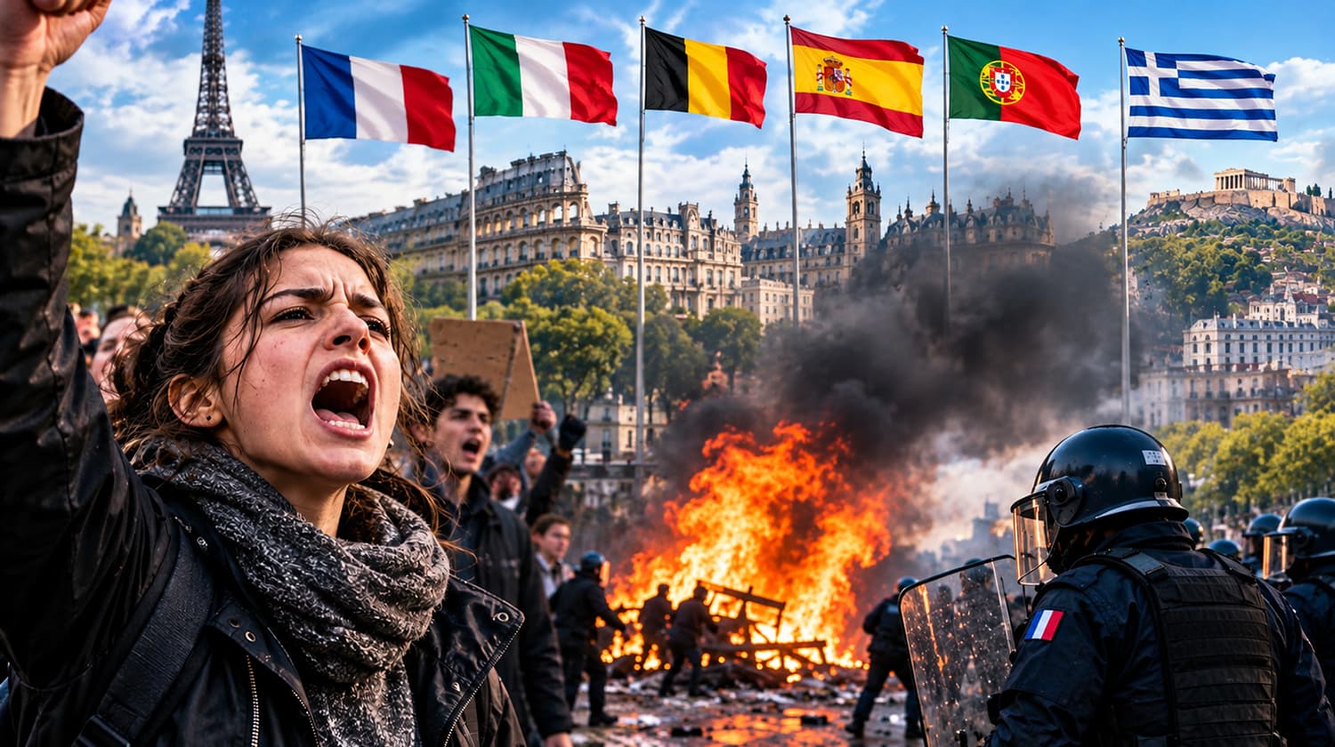 What is driving Europe's wave of protests?