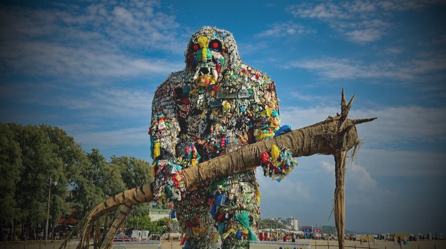 The plastic monster
